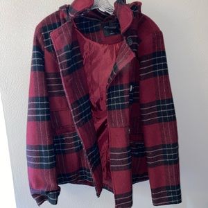 aeropostale plaid coat